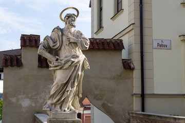 Fototapeta premium Brno, Czech Republic - Sep 12 2018: Buildings in the center of Brno city. Czech Republic