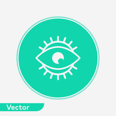 Eye vector icon sign symbol