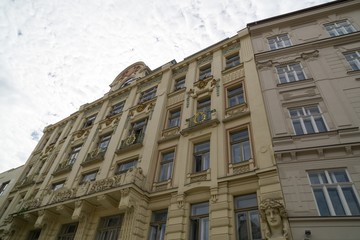 Obraz premium Brno, Czech Republic - Sep 12 2018: Buildings in the center of Brno city. Czech Republic