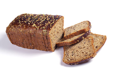 Sliced bread with different seeds