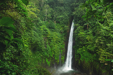 Air Terjun Munduk waterfall. Bali island, Indonesia.