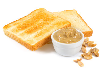 peanut butter isolated on white