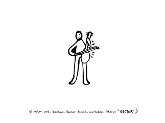 음악회 포스터 / 손으로 그린 음악 일러스트