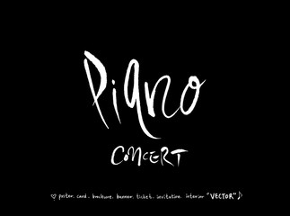 음악회 포스터 / 손으로 그린 음악 일러스트