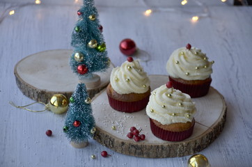 Yeni yıl kapkeki, new year cupcakes