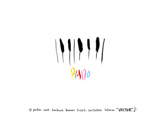 음악회 포스터 / 손으로 그린 음악 일러스트