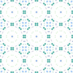 Seamless abstract pattern background with a variety of colored circles.