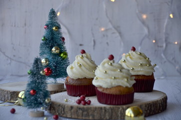 Yeni yıl kapkeki, new year cupcakes