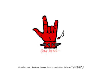 음악회 포스터 / 손으로 그린 음악 일러스트