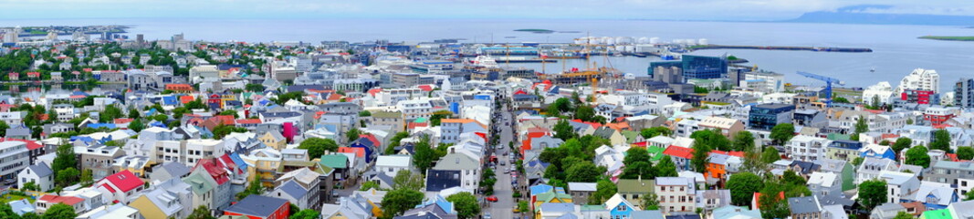 Panorama of Reykjavik
