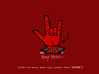 음악회 포스터 / 손으로 그린 음악 일러스트