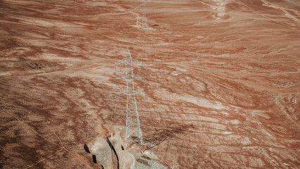 Torres alta tensión Antofagasta Chile