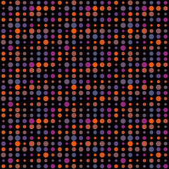 Seamless abstract pattern background with a variety of colored circles.