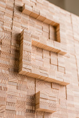 Question mark 3D - wooden bricks