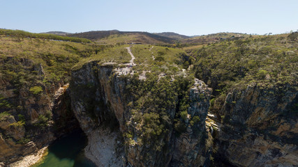 Fototapeta na wymiar Canyon Viewpoint (Mirante dos Canyons), Capitolio, Minas Gerais, Brazil 
