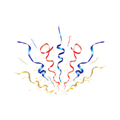 Vector confetti colorful