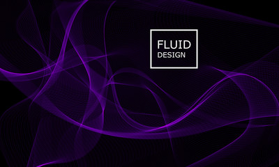 Flow shapes design. Liquid wave background. Abstract 3d flow shape.