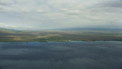 Aerial view Kaunaoa Point luxury beach resorts Hawaii