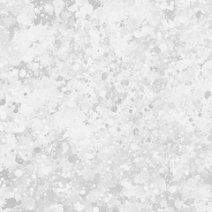 Gray paint splatter effect texture on white paper background. Artistic backdrop. Different paint drops.