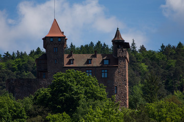 Fototapeta na wymiar Berwartstein Castle,Burg Berwartstein,Germany,2017