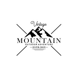 Mountain Vintage Logo Template