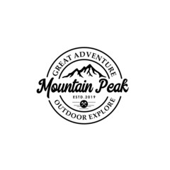 Mountain Vintage Logo Template