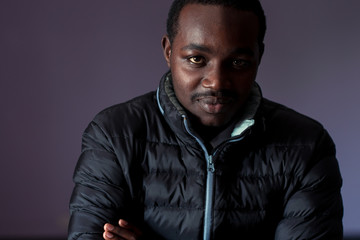 Obraz premium Smart african man wearing a jacket
