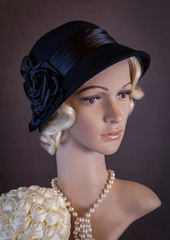 1920's Flapper-Mannequin Head Shot