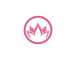 Obraz premium Lotus flowers logo Template