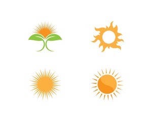 sun ilustration logo vector