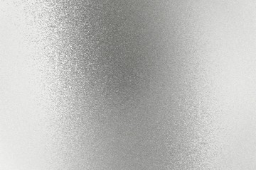 Texture of reflection on rough gray silver sheet, abstract background