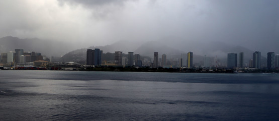 Waikiki Beach Skyline 