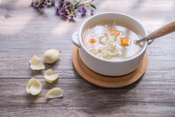 Lily sweet potato congee