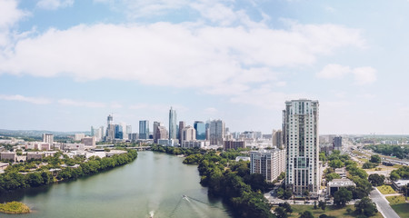 Naklejka premium Austin Texas Ladybird Lake