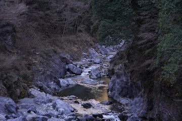 Hatonosu Valley in Okutama Tokyo     