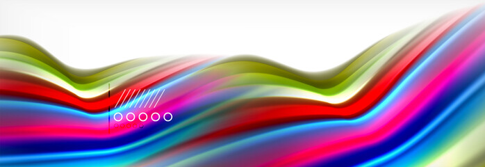 Smooth liquid blur wave background, color flow concept, illustration