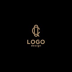 Vector logo design,initials c q