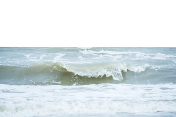 Ocean waves crashing on the shore