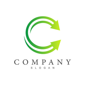 Arrow Letter C Logo Design