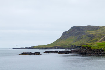Fototapeta na wymiar Borgarfjordur fjord view, east Iceland. Icelandic view