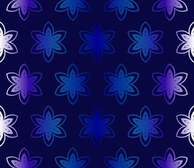 Fototapeta premium Dark blue Pattern Of Geometric Style. Seamless. Vector Illustration. Design For Printing, Presentation, Textile Industry