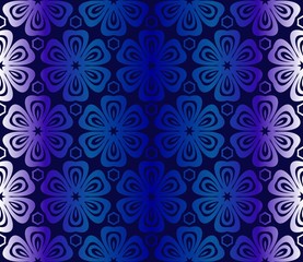 Dark blue Pattern Of Geometric Style. Seamless. Vector Illustration. Design For Printing, Presentation, Textile Industry