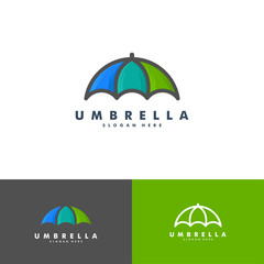 umbrella logo design, icon vector © mouze_art