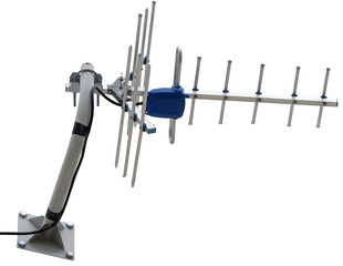 TV antenna isolated on white