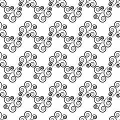 Abstract twig seamless pattern. Fashion graphic background design. Modern stylish abstract texture. Design monochrome template for prints, textile, wrapping, wallpaper, website. Vector illustration