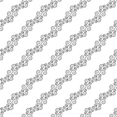 Abstract twig seamless pattern. Fashion graphic background design. Modern stylish abstract texture. Design monochrome template for prints, textile, wrapping, wallpaper, website. Vector illustration