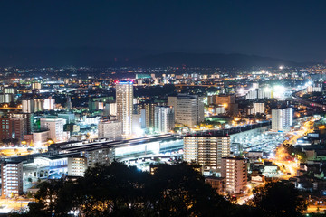 Obraz premium 夜景 熊本市