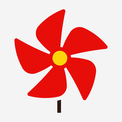 Flat propeller pixel perfect vector icon