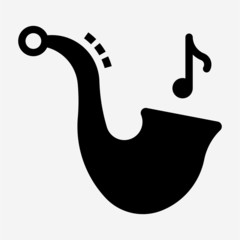 Glyph Jazz pixel perfect vector icon