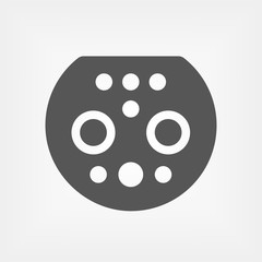 Electric Car charging plug GB T, China. Outline icon